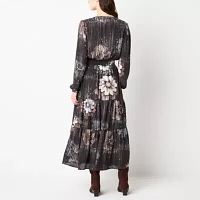 Ryegrass Womens Long Sleeve Maxi Dress