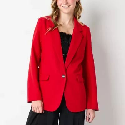 by&by Womens Regular Fit Blazer-Juniors