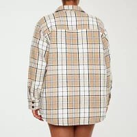 Forever 21 Plaid Lightweight Womens Juniors Plus Shirt Jacket