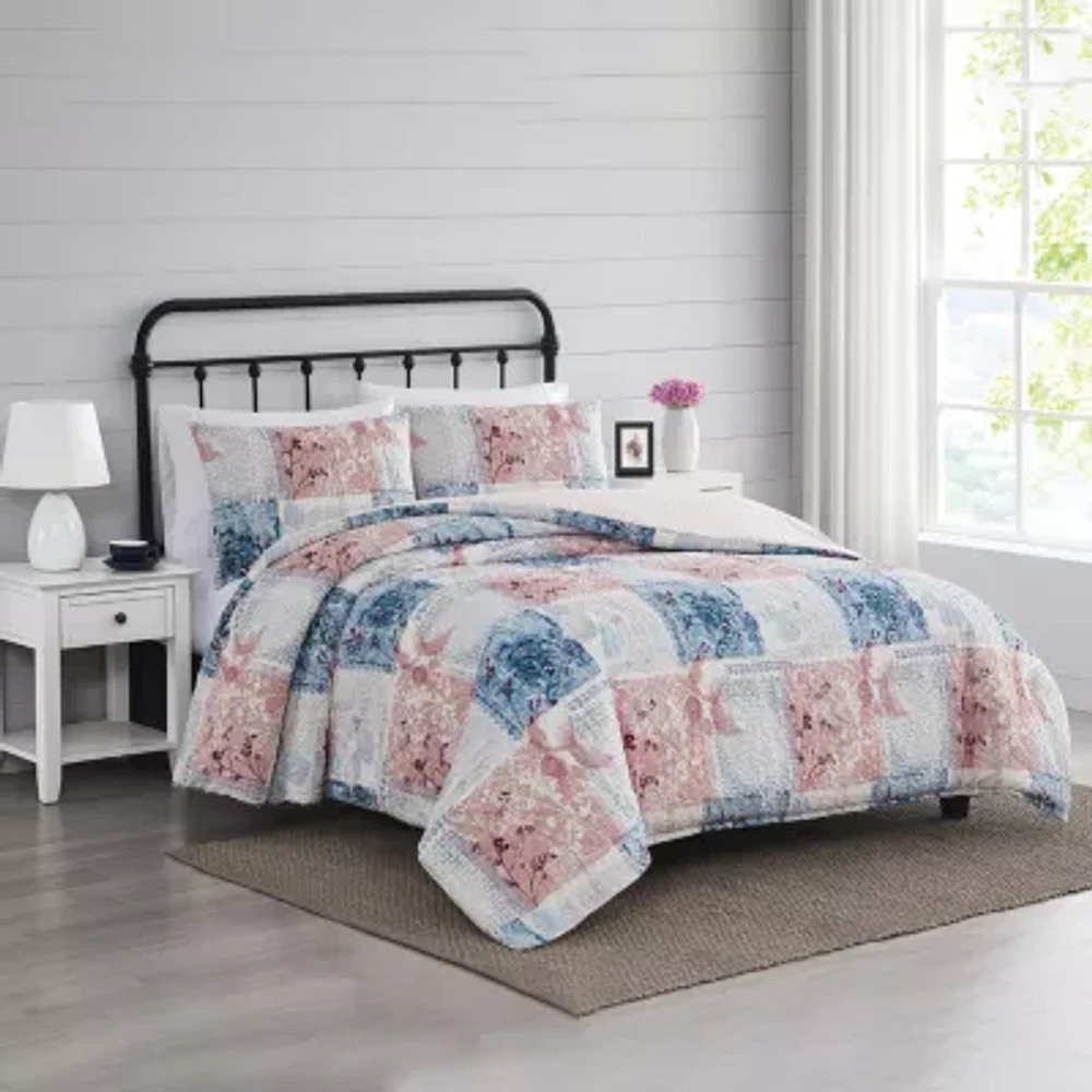 Cannon Textured Lotte Midweight Comforter Set