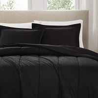 Brooklyn Loom Cotton Percale Midweight Comforter Set