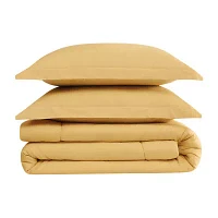 Brooklyn Loom Cotton Percale Midweight Comforter Set