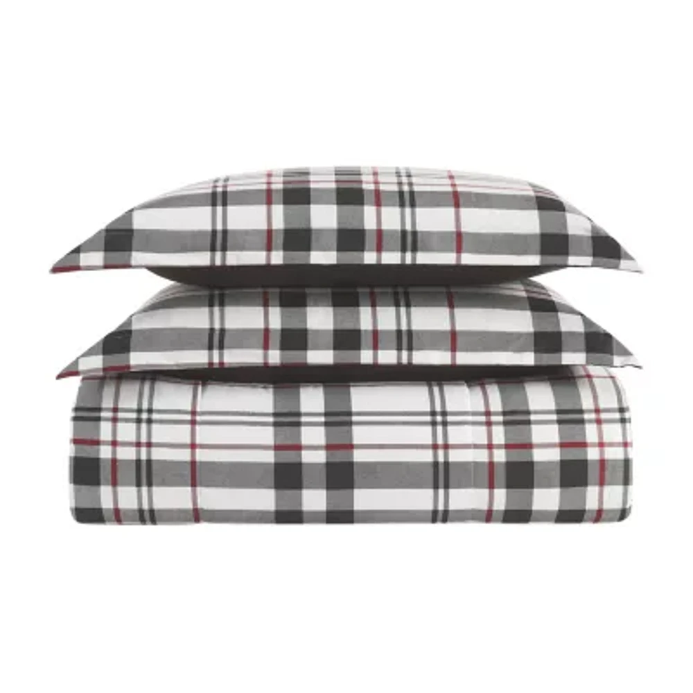 London Fog Charlotte Plaid Midweight Comforter Set