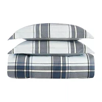 London Fog Nottingham Plaid Midweight Comforter Set