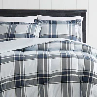 London Fog Nottingham Plaid Midweight Comforter Set