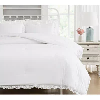 The Farmhouse By Rachel Ashwell Ruffled Washed Midweight Comforter Set