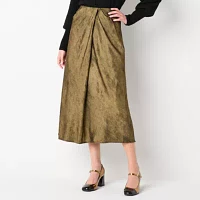 Worthington Womens Twist Front Skirt