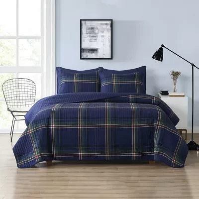 Truly Soft Bronson Plaid Quilt Set