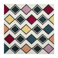 Safavieh Hollywood Collection Stripes Geometric Square Area Rug