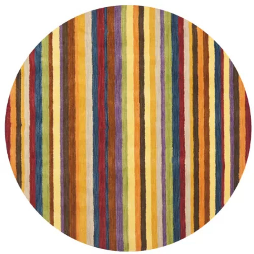 Safavieh Himalaya Collection Adolf Striped Round Area Rug