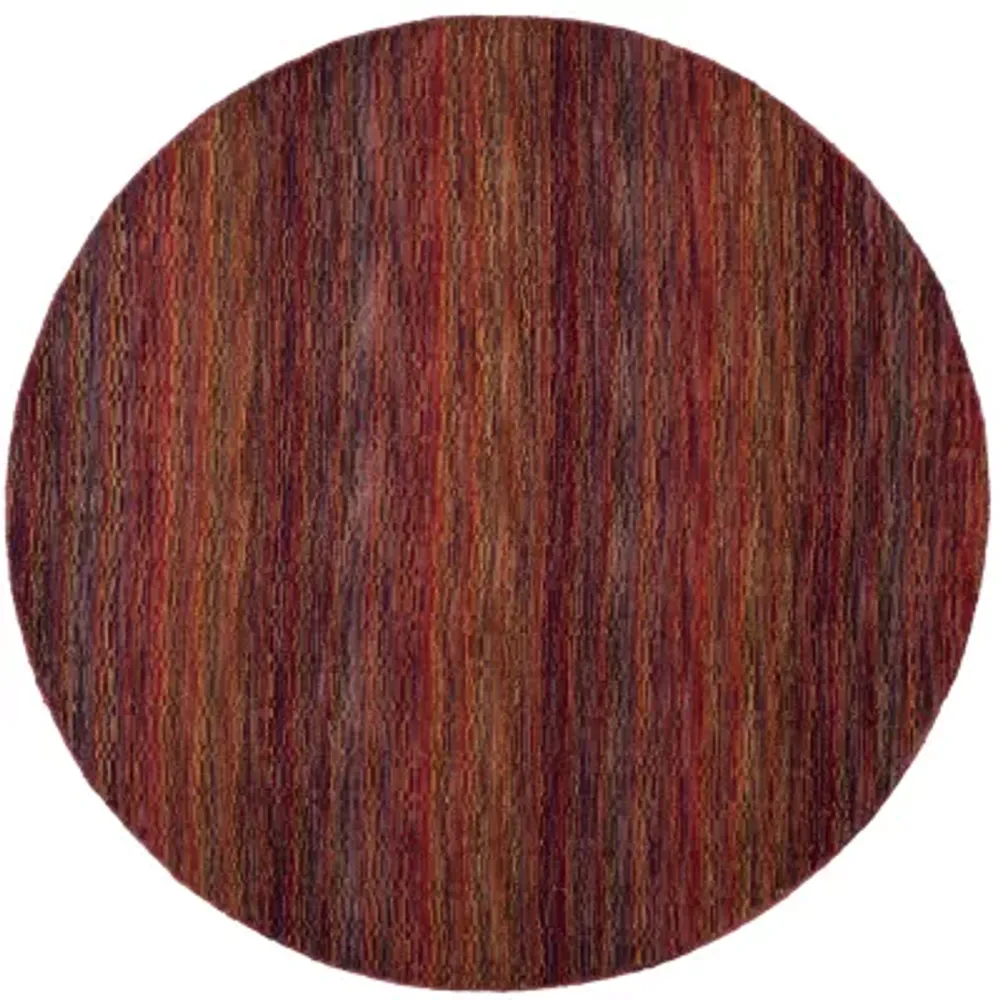 Safavieh Himalaya Collection Lysette Striped Round Area Rug