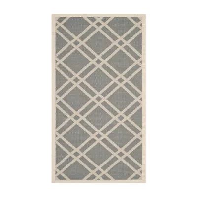 Safavieh Courtyard Collection Hannah Geometric Indoor/Outdoor Area Rug