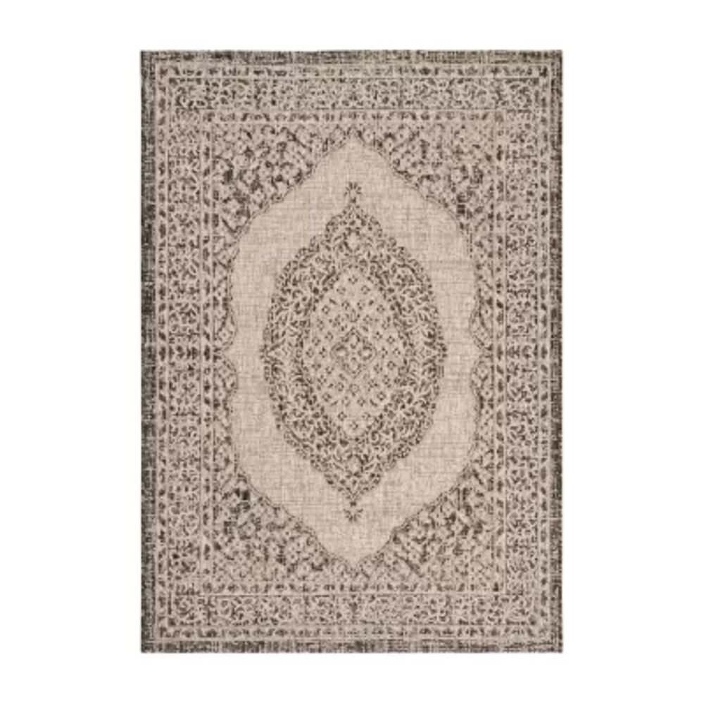Safavieh Courtyard Collection Adria Oriental Indoor/Outdoor Area Rug