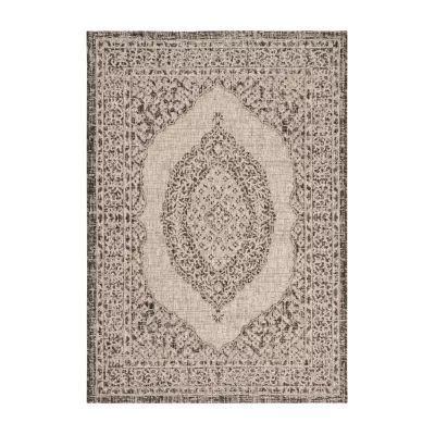 Safavieh Courtyard Collection Adria Oriental Indoor/Outdoor Area Rug