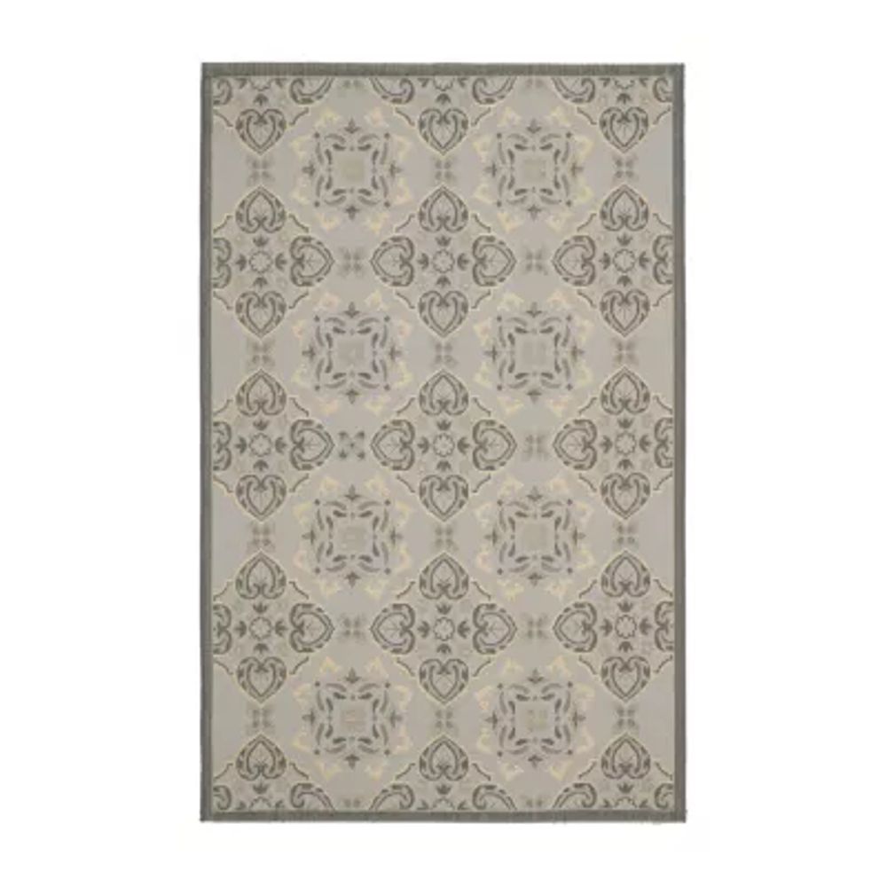 Safavieh Courtyard Collection Jesper Floral Indoor/Outdoor Area Rug