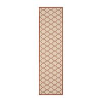 Safavieh Courtyard Collection Jobeth Geometric Indoor/Outdoor Runner Rug