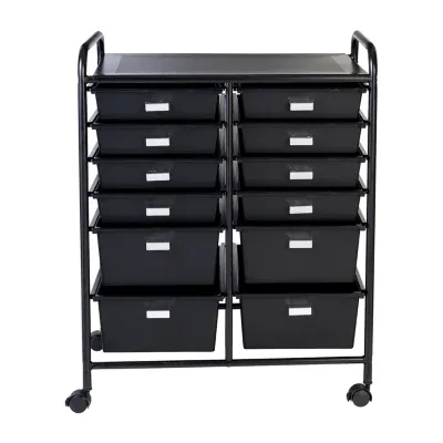 Honey-Can-Do 12 Rolling Drawer Storage Cart