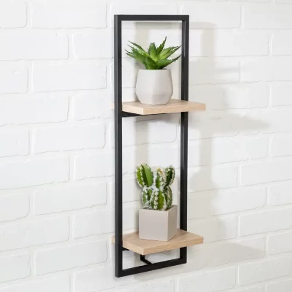 Honey-Can-Do 2-Tier Floating Wall Organizer