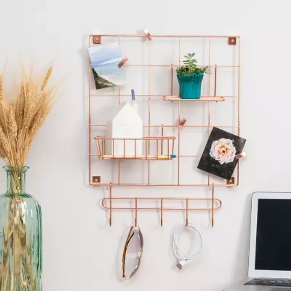 Honey-Can-Do Metal Wall Organizer