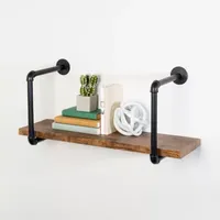 Honey-Can-Do Industrial Wall Shelf