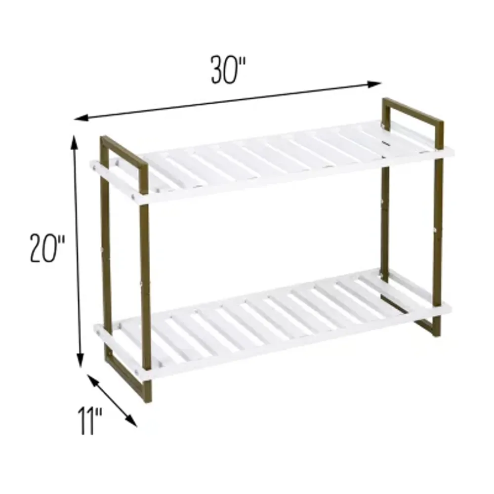 Honey-Can-Do 2-Shelf Shoe Rack