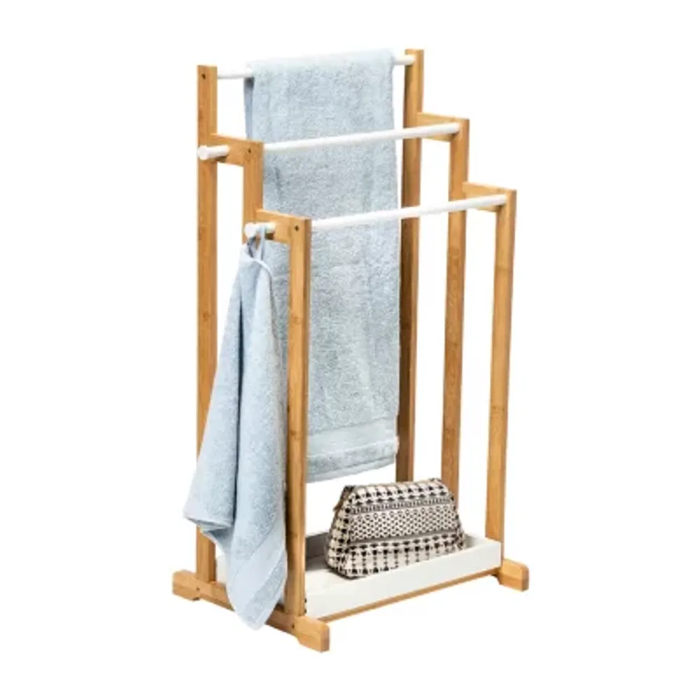 Honey-Can-Do Bamboo 3-Tier Freestanding Towel Rack