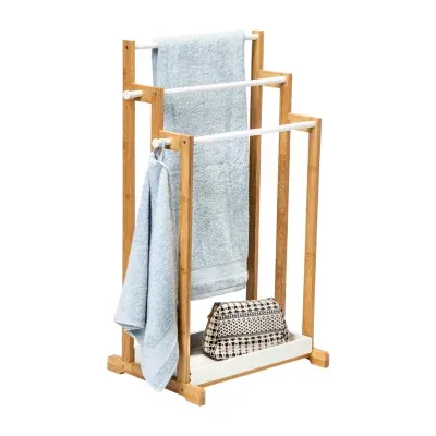 Honey-Can-Do Bamboo 3-Tier Freestanding Towel Rack