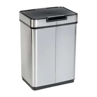 Honey-Can-Do 50l Stainless Steel Motion Sensor And Soft Close Trash Can