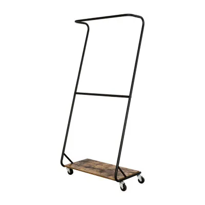 Honey-Can-Do Matte Black Z-Frame Double Bar Garment Racks