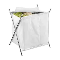 Honey-Can-Do Folding X-Frame Triple Laundry Sorter