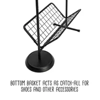 Honey-Can-Do Black Swivel Garment Racks