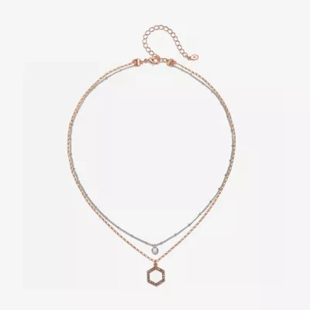 Bijoux Bar Delicates 16 Inch Link Strand Necklace