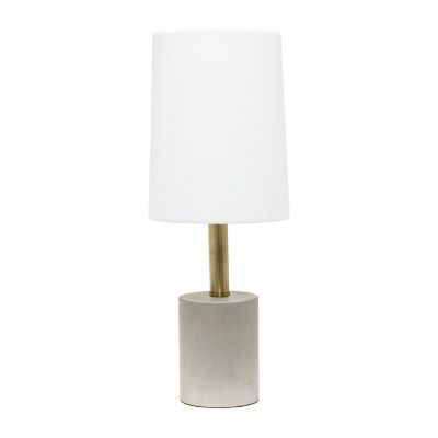 All the Rages Lalia Home Antique Brass With Linen Shade Floor Lamp