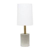 All the Rages Lalia Home Antique Brass With Linen Shade Floor Lamp