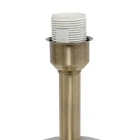 All the Rages Lalia Home Antique Brass With Linen Shade Floor Lamp