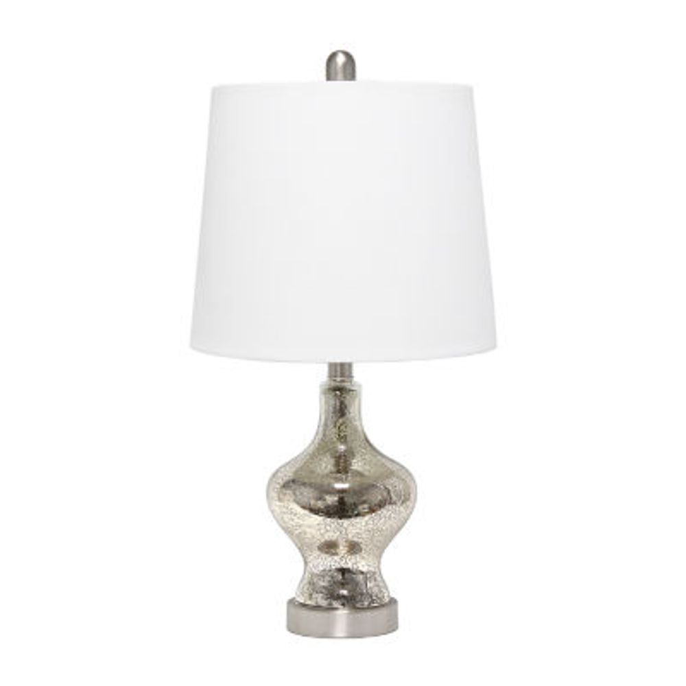 All the Rages Lalia Home Paseo With White Fabric Shade Table Lamp