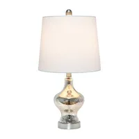 All the Rages Lalia Home Paseo With White Fabric Shade Table Lamp