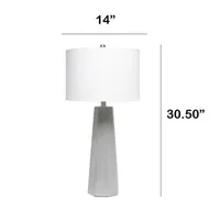 Lalia Home Pillar Concrete Table Lamp