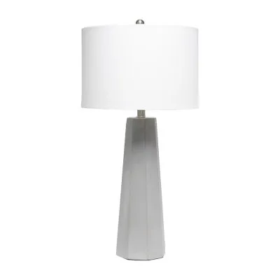 Lalia Home Pillar Concrete Table Lamp