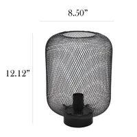 All the Rages Simple Designs Mesh Industrial Table Lamp