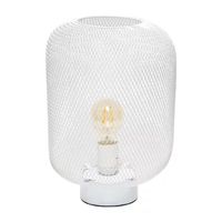 All the Rages Simple Designs Mesh Industrial Table Lamp