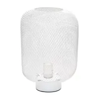 All the Rages Simple Designs Mesh Industrial Table Lamp