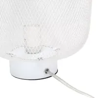 All the Rages Simple Designs Mesh Industrial Table Lamp