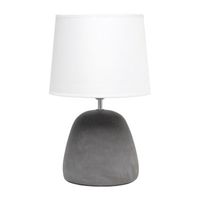 All the Rages Simple Designs Round Black Table Lamp