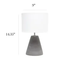 All the Rages Simple Designs Pinnacle Black Table Lamp