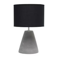 All the Rages Simple Designs Pinnacle Black Table Lamp