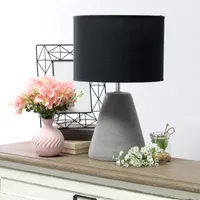 All the Rages Simple Designs Pinnacle Black Table Lamp