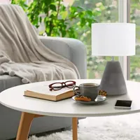 All the Rages Simple Designs Pinnacle Black Table Lamp