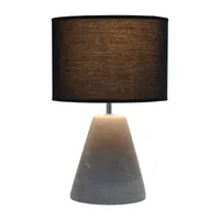 All the Rages Simple Designs Pinnacle Black Table Lamp