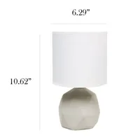 All the Rages Simple Designs Geometric Table Lamp